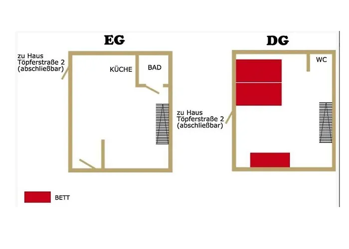 Apartament Toepferhof 1 Tangermünde